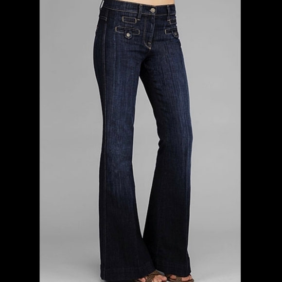 7 For All Mankind Denim - 7 For All Mankind Savannah Welt flare jeans 24